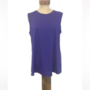 Athleta Open Back Tank in Blue Purple